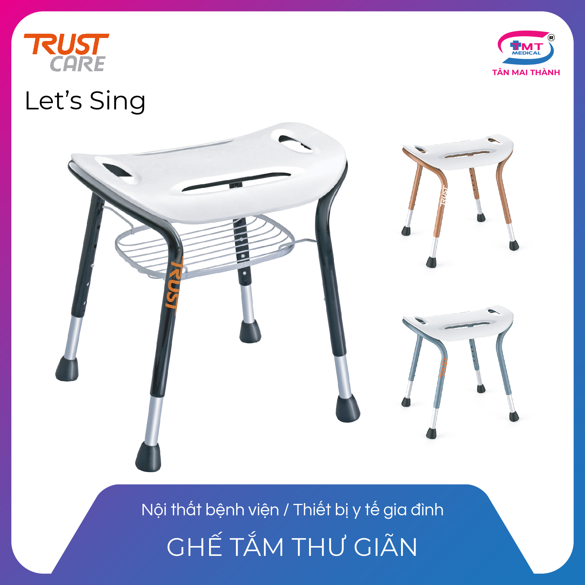 Ghế tắm thư giãn Trust Care - Let's Sing 1 Ghế tắm thư giãn Trust Care - Let's Sing