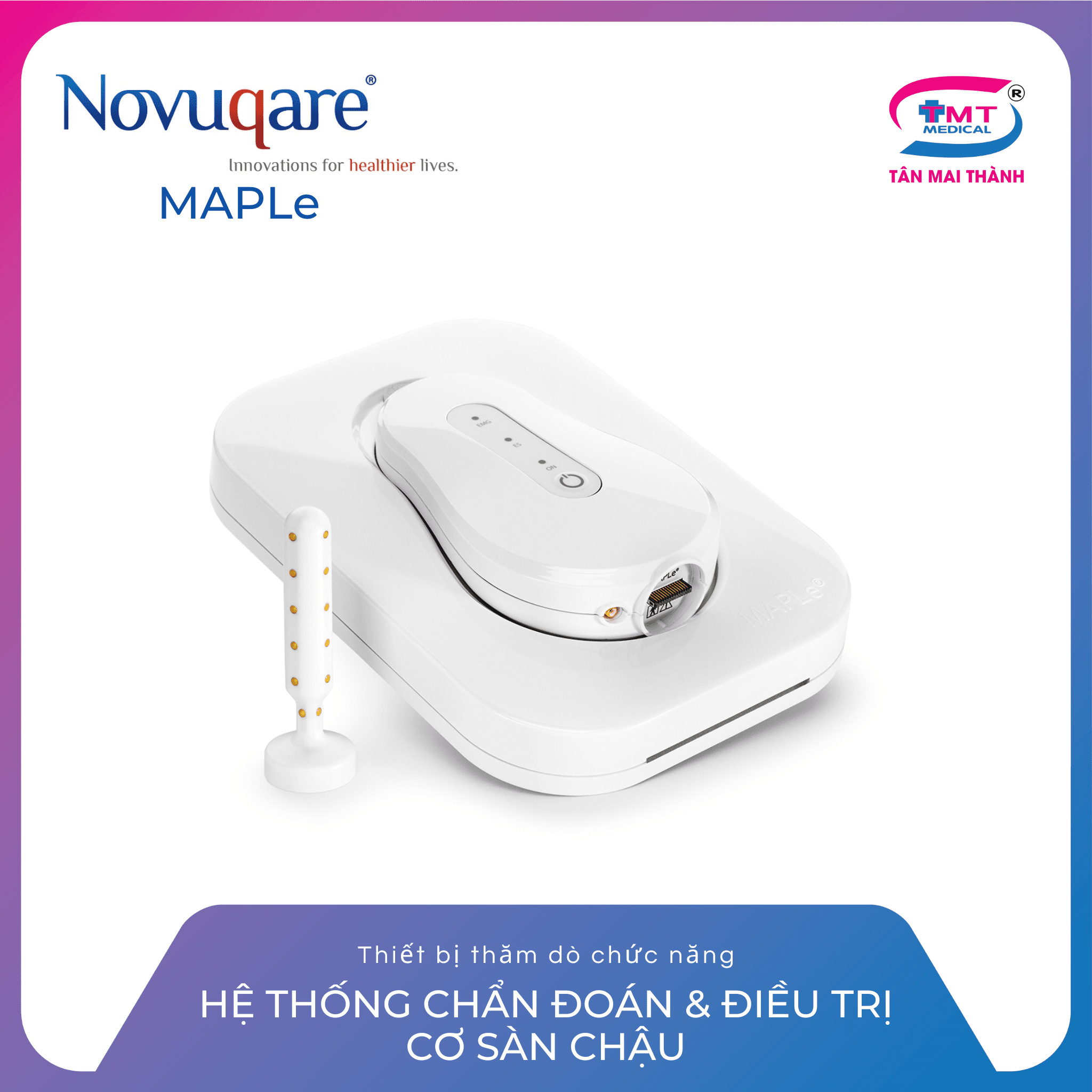 Hệ thống chẩn đoán & điều trị cơ sàn chậu MAPLe 1 Hệ thống chẩn đoán & điều trị cơ sàn chậu MAPLe