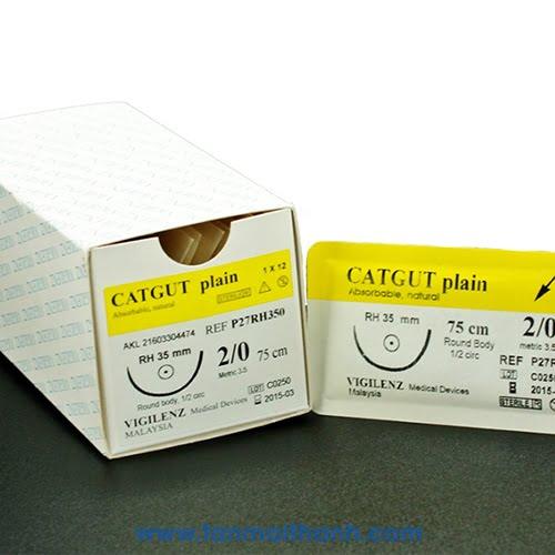 Chỉ phẫu thuật CATGUT Plain (Vigilenz - Malaysia) Chỉ phẫu thuật CATGUT Plain (Vigilenz - Malaysia)