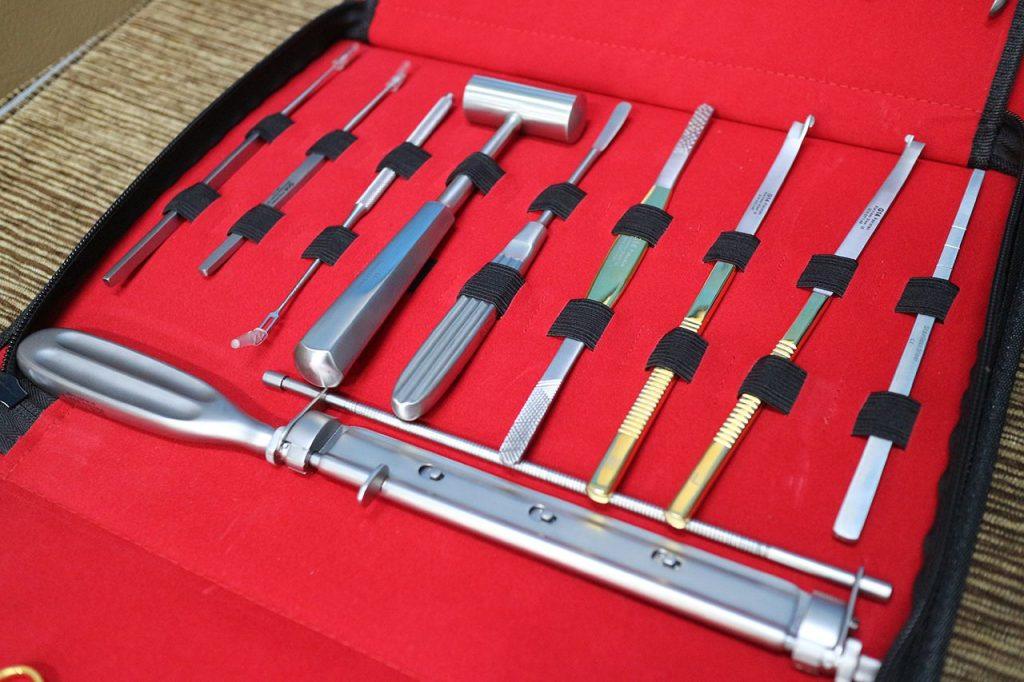 Bộ dụng cụ phẫu thuật thẩm mỹ mắt mũi