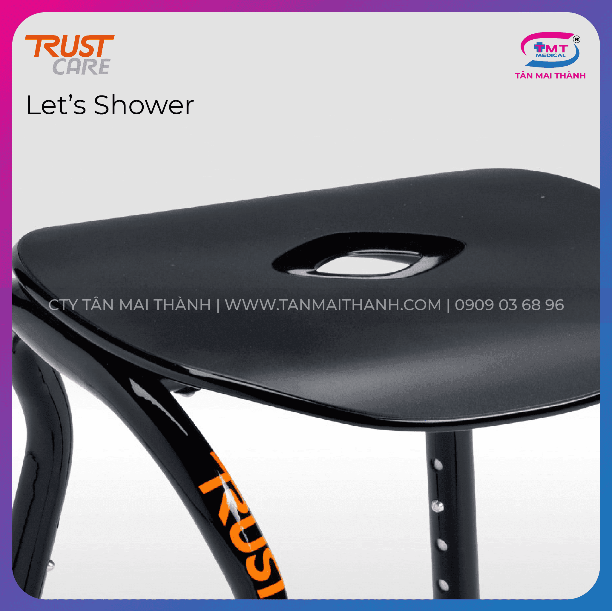 Ghế tắm thư giãn Trust Care - Let's Shower Ghế tắm thư giãn Trust Care - Let's Shower - Ảnh 5