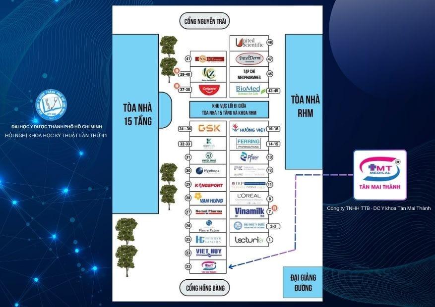 THƯ MỜI THAM DỰ HỘI NGHỊ KHOA HỌC KỸ THUẬT LẦN THỨ 41 - 2025 sơ đồ gian hàng Tân Mai Thành tại hội nghị khoa học kỹ thuật lần thứ 41
